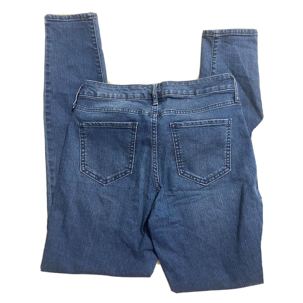 Old Navy Rockstar Super Skinny High Rise Size 8 Womens Blue Jean Pants Long